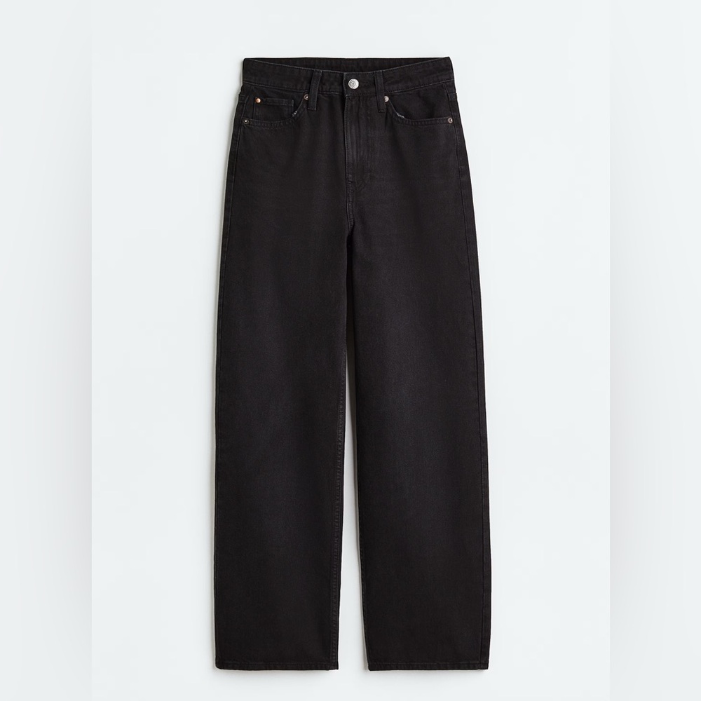 H&M Loose Straight High Rise Jeans